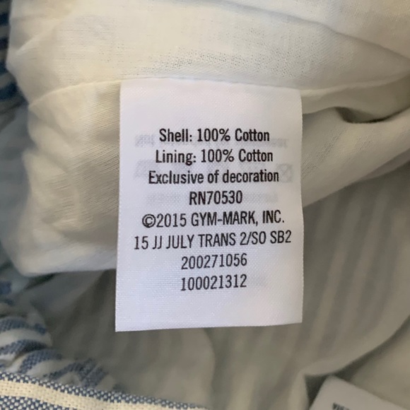 Janie and Jack Railroad Stripe Baby Overalls with Matching Hat, Size 3-6mo - Picture 8 of 12